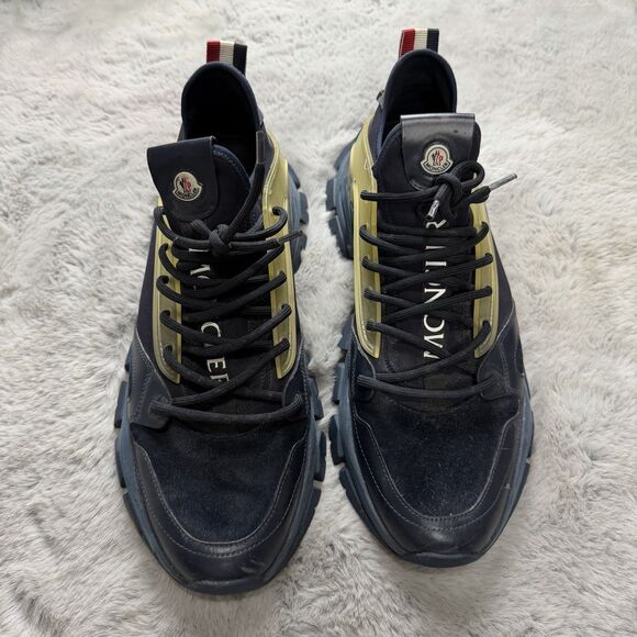 Moncler \'Trevor\' Sneakers Blue Mens Size 45 US 11 Authentic Shoes